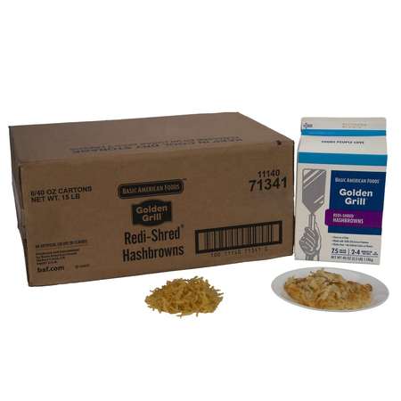 BAF GOLDEN GRILL Golden Grill Redi-Shred Hashbrown Potato 2.5lbs Carton, PK6 71341